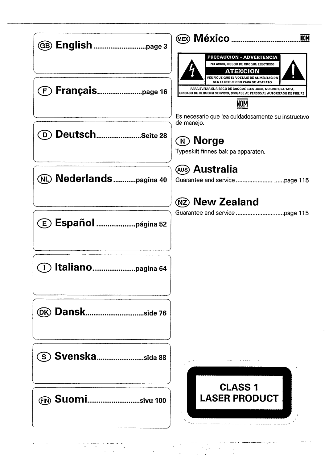 Philips CD 911 manual 