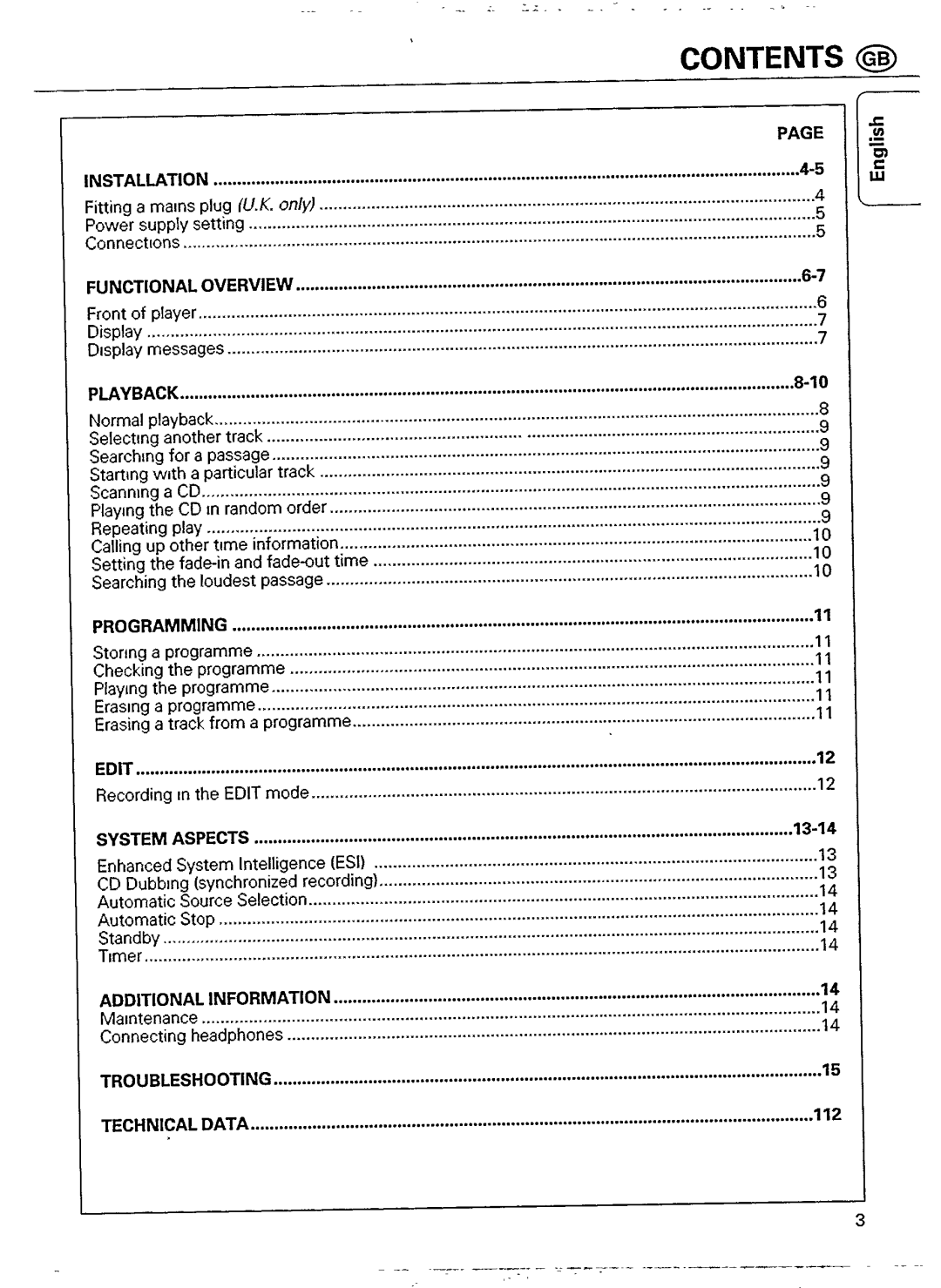 Philips CD 911 manual 