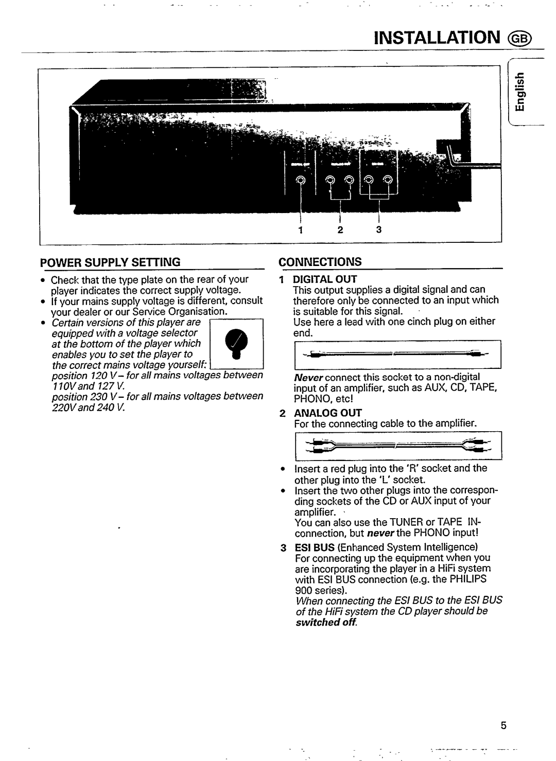 Philips CD 911 manual 