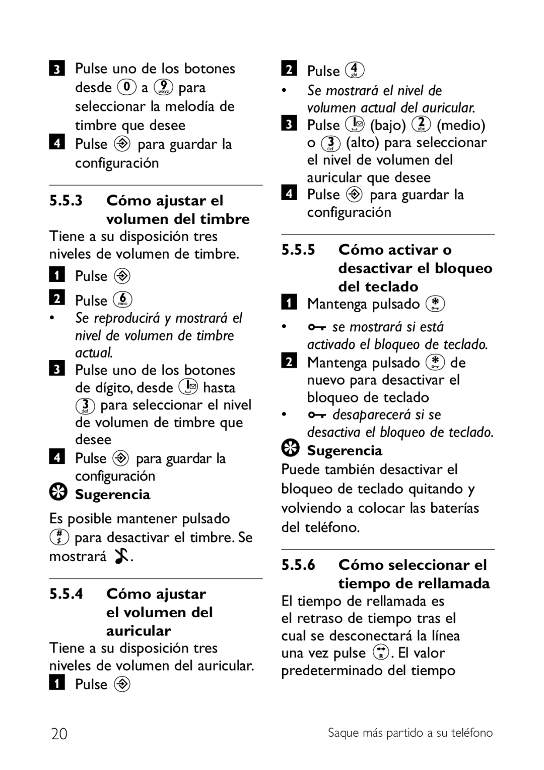 Philips CD140 manual 3 Cómo ajustar el, 4 Cómo ajustar el volumen del, Del teclado, Mantenga pulsado 