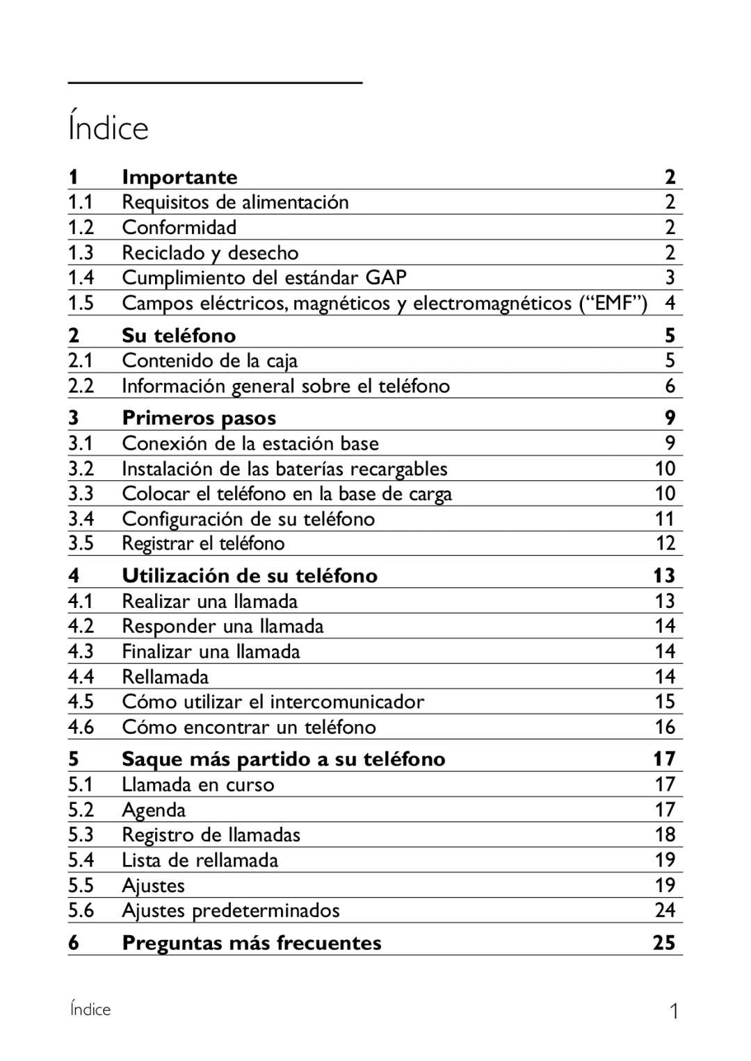 Philips CD140 manual Importante, Su teléfono, Primeros pasos, Utilización de su teléfono, Saque más partido a su teléfono 