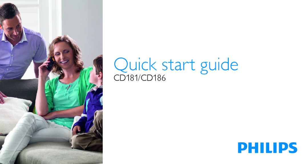 Philips CD181, CD186 quick start Quick start guide 