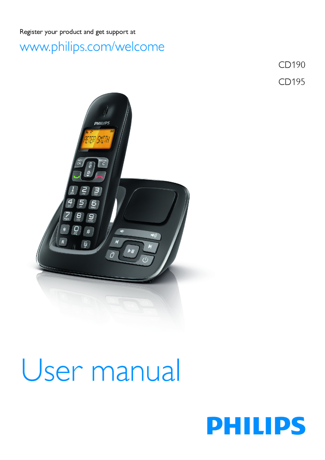 Philips user manual CD190 CD195 