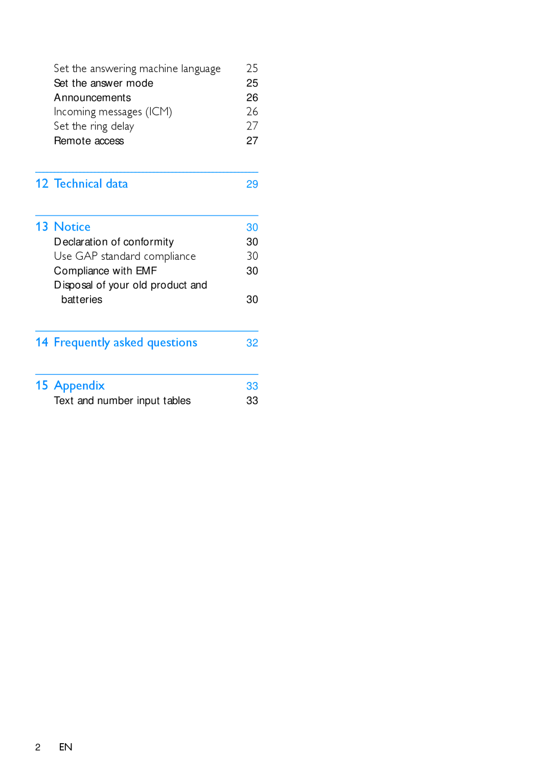 Philips CD195, CD190 user manual Frequently asked questions Appendix 