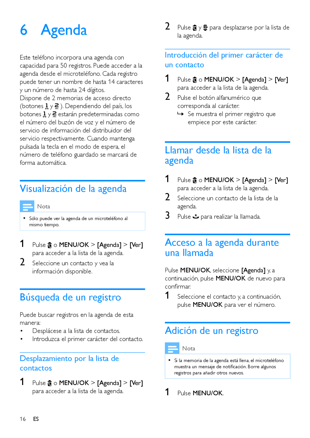 Philips CD196, CD191 manual Agenda 