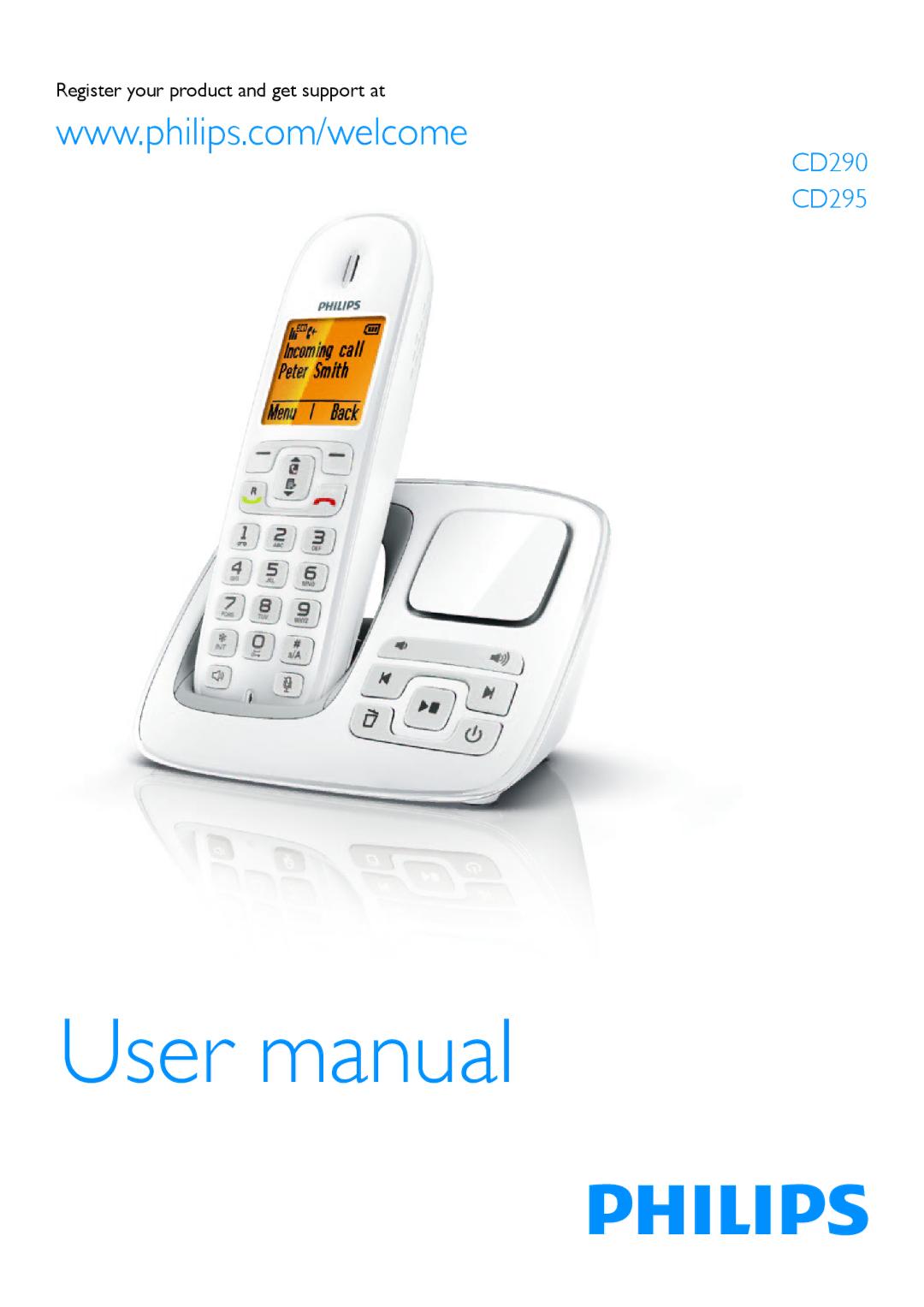 Philips CD295, CD290 user manual Register your product and get support at 