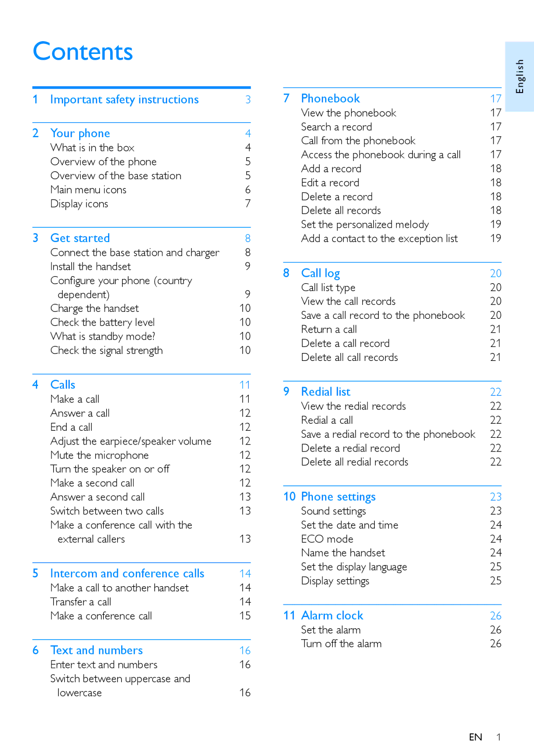 Philips CD495, CD490 user manual Contents 