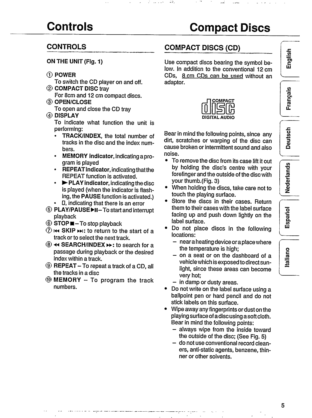 Philips CD601, CD602/25 manual 