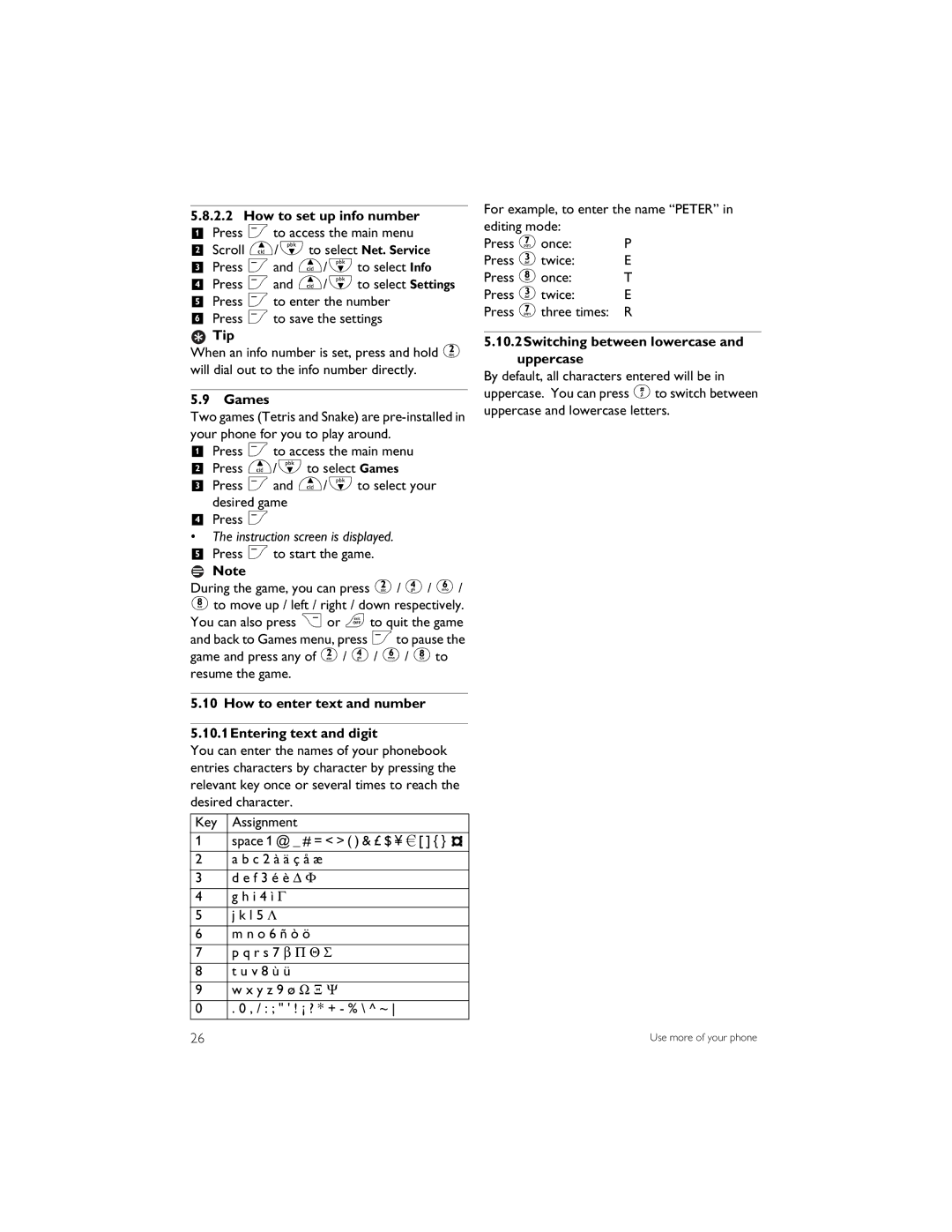 Philips CD6452B manual How to set up info number, Games, Instruction screen is displayed 