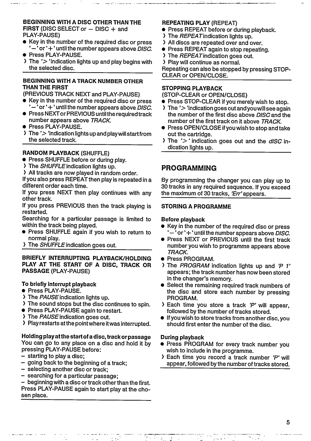 Philips CDC 486 manual 