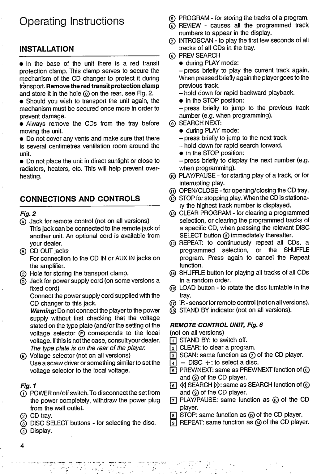 Philips CDC 550, CDC 552 manual 