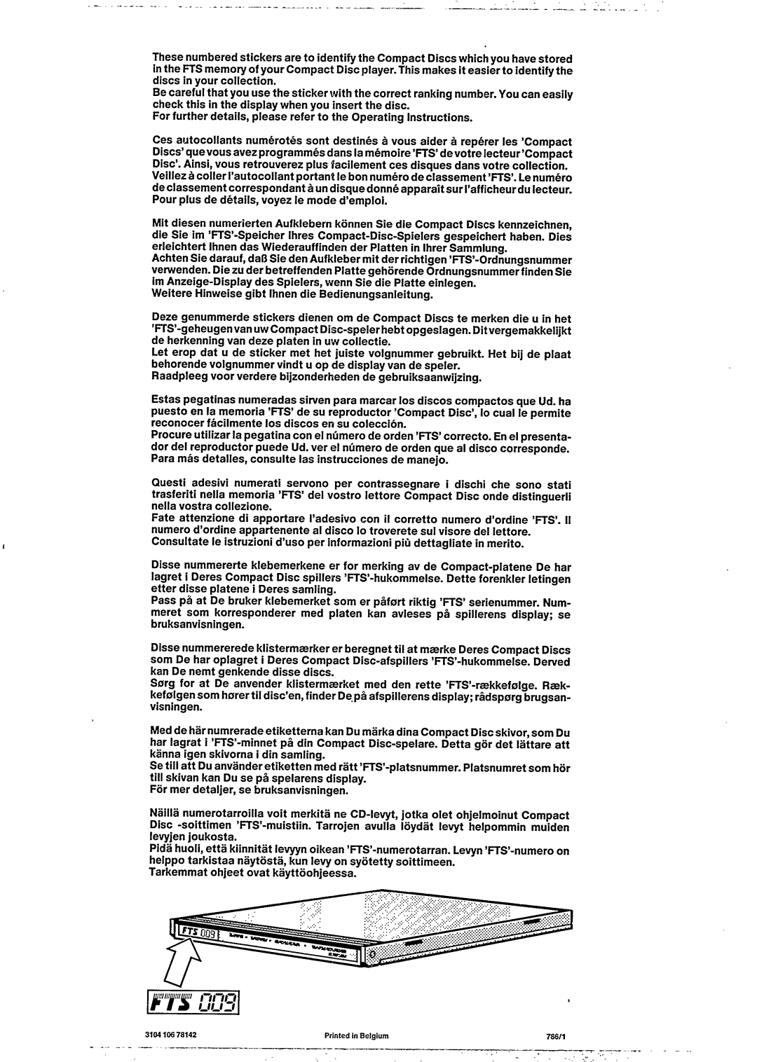 Philips CDC 586 manual 