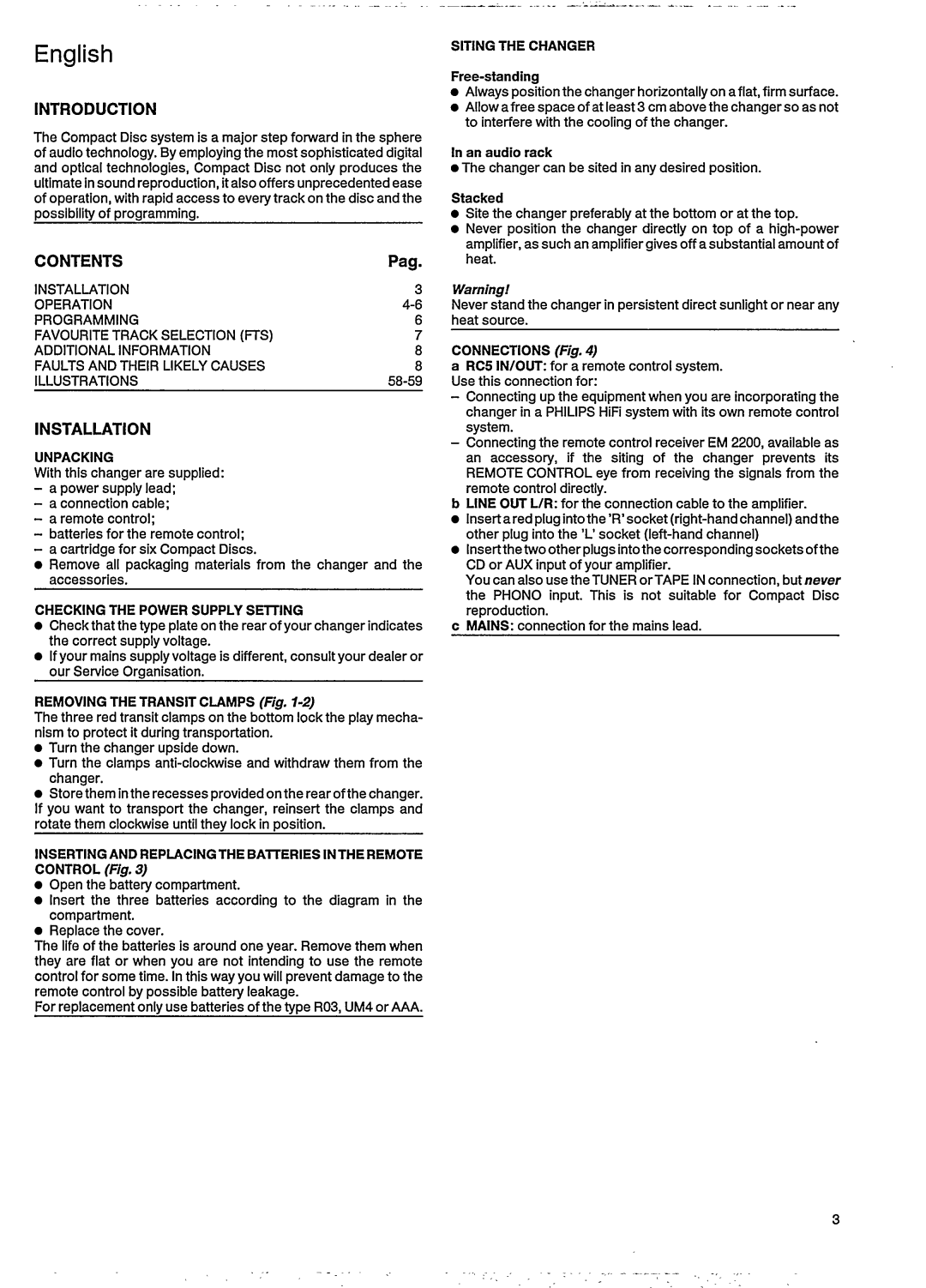 Philips CDC 586 manual 