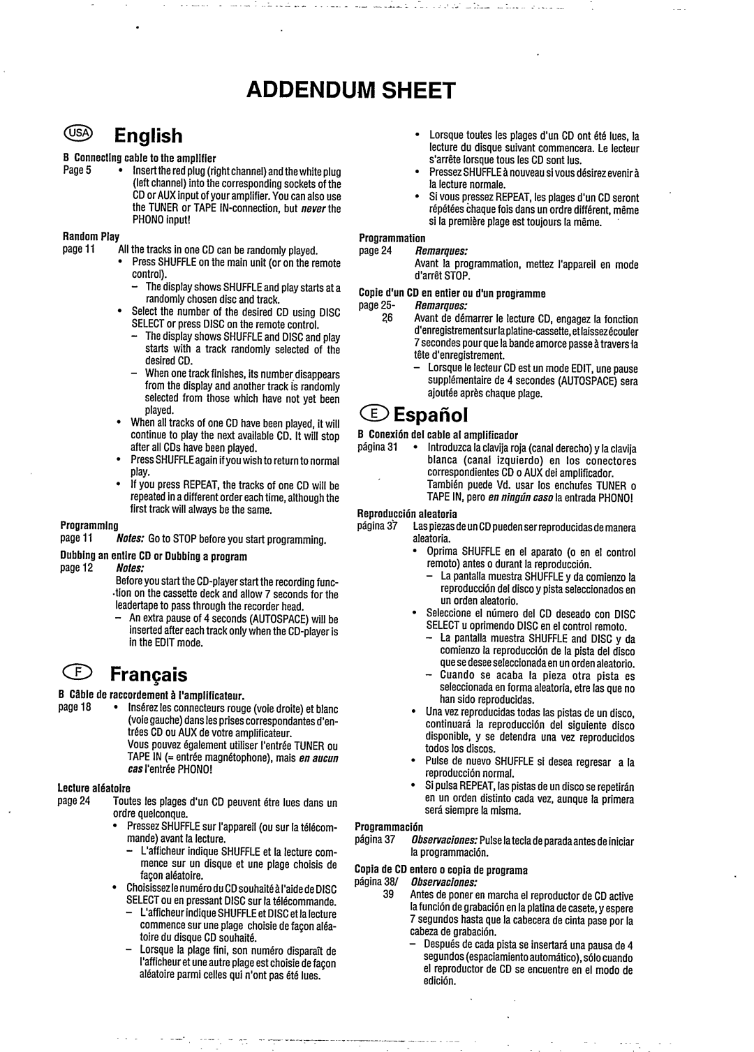 Philips CDC 745/05 manual 