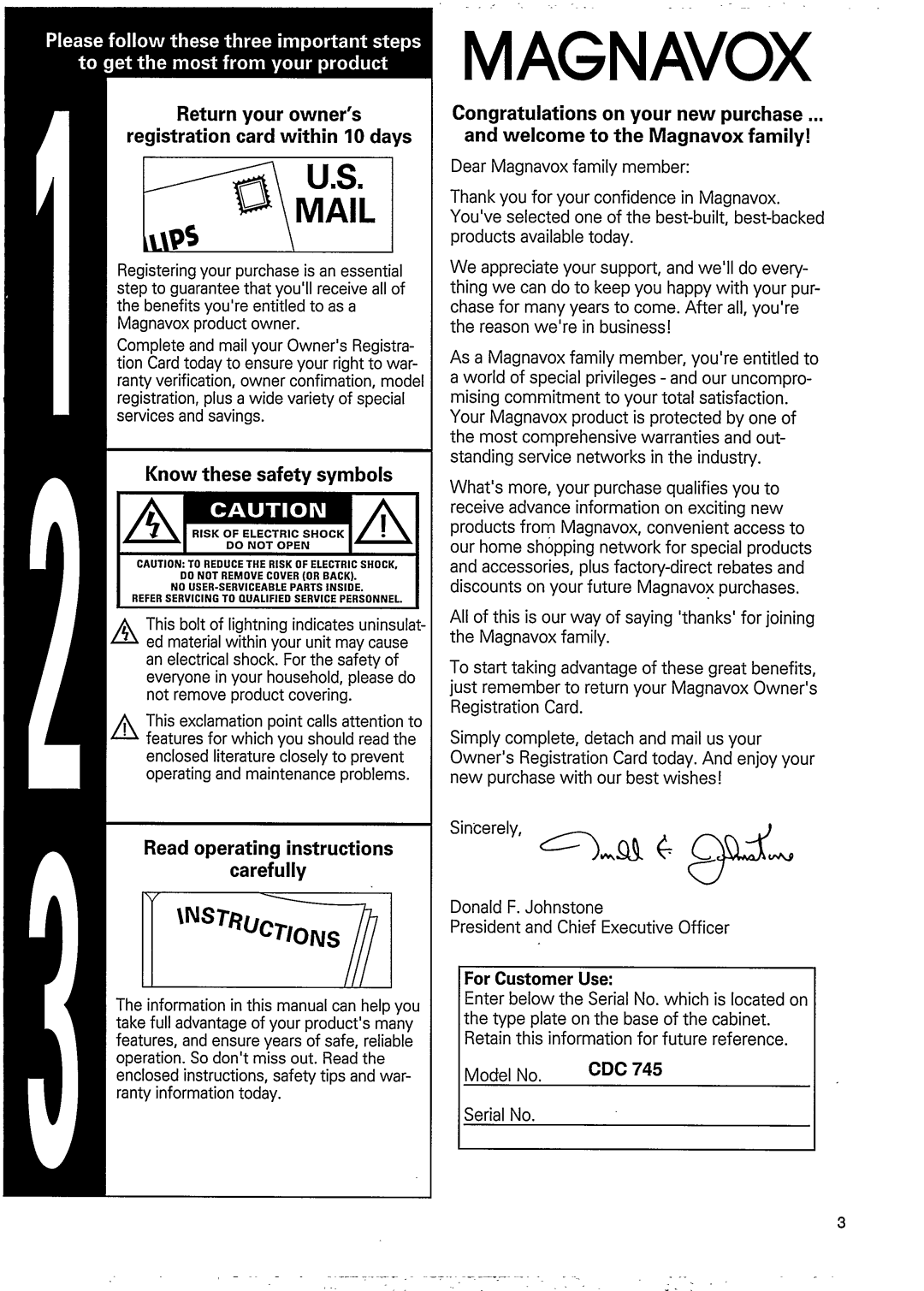 Philips CDC 745/05 manual 