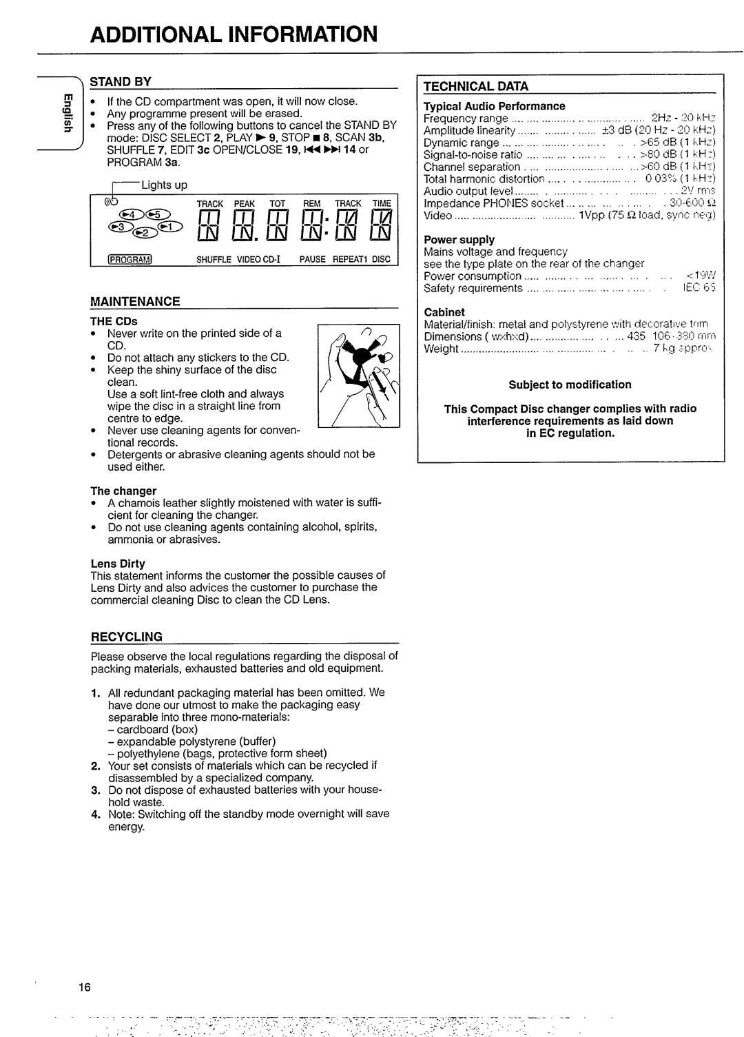 Philips CDC771V manual 