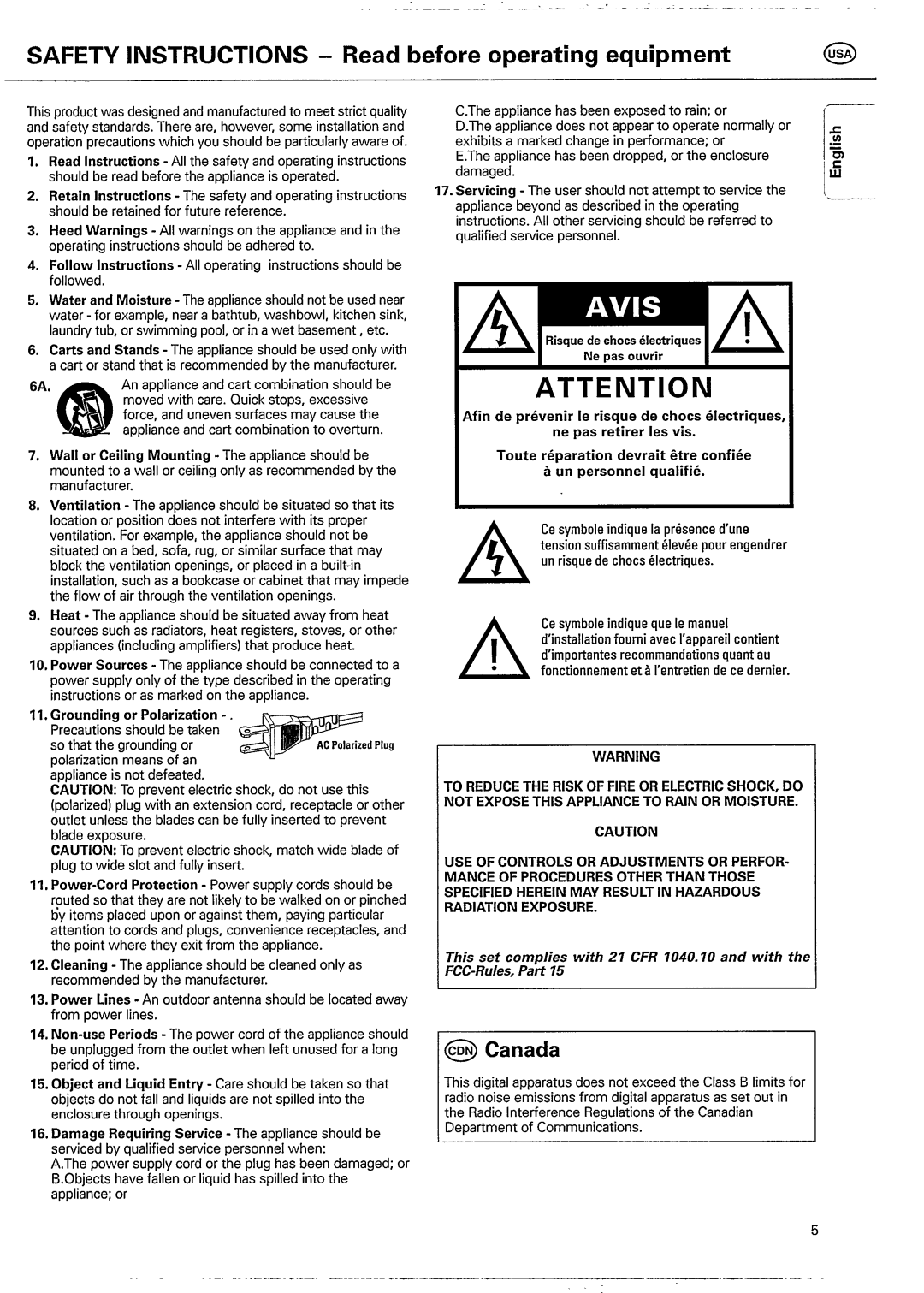Philips CDC926 manual 