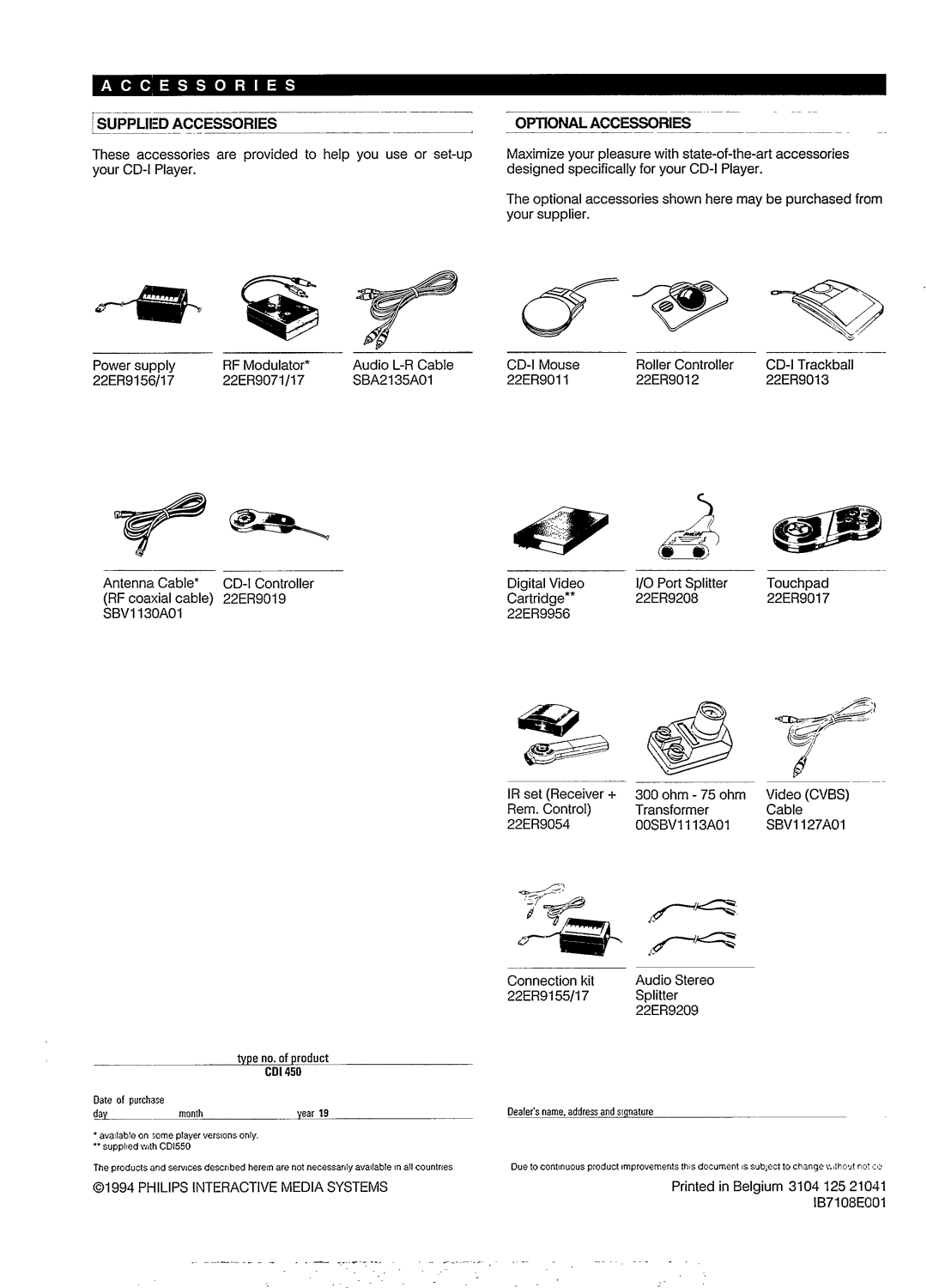 Philips CDI450/86, CDI550 manual 