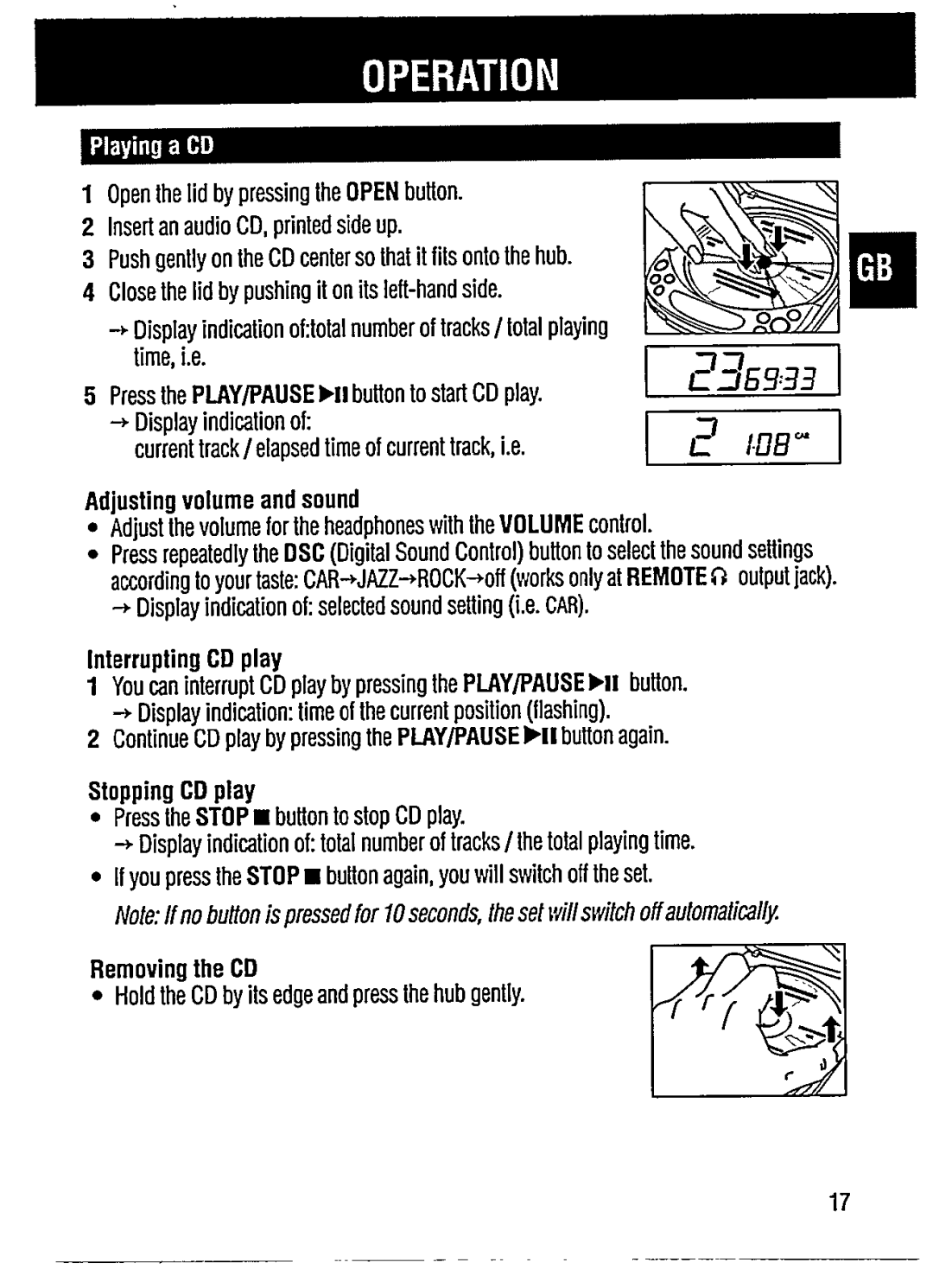 Philips CDP 200 manual 