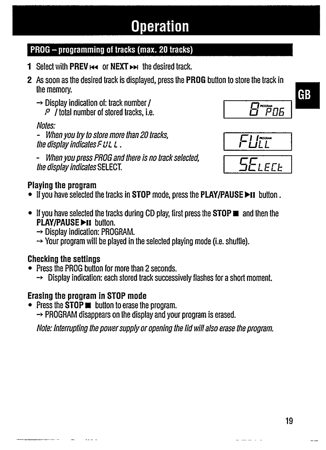 Philips CDP 200 manual 