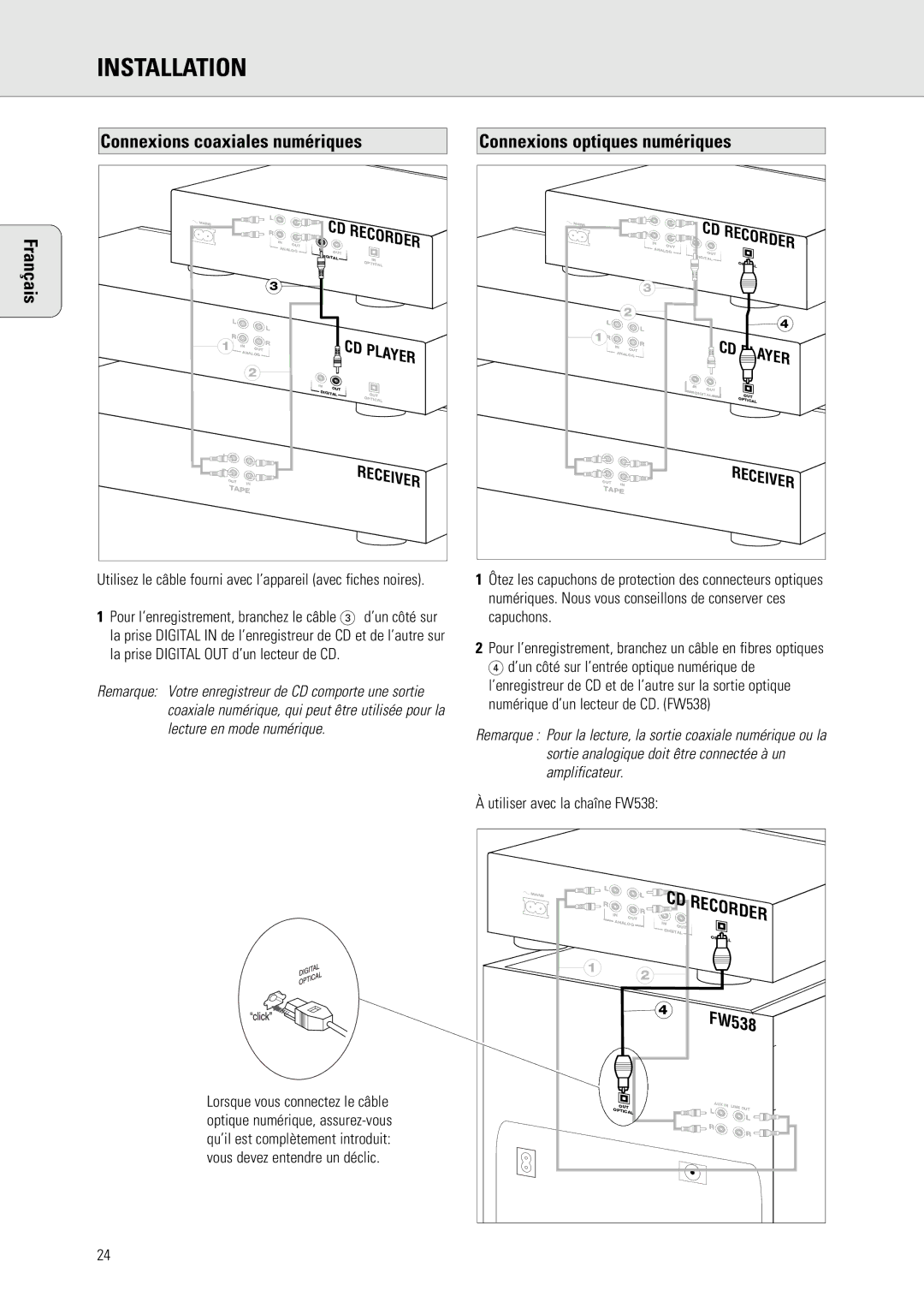 Philips CDR 560, CDR 538 manual Tape 