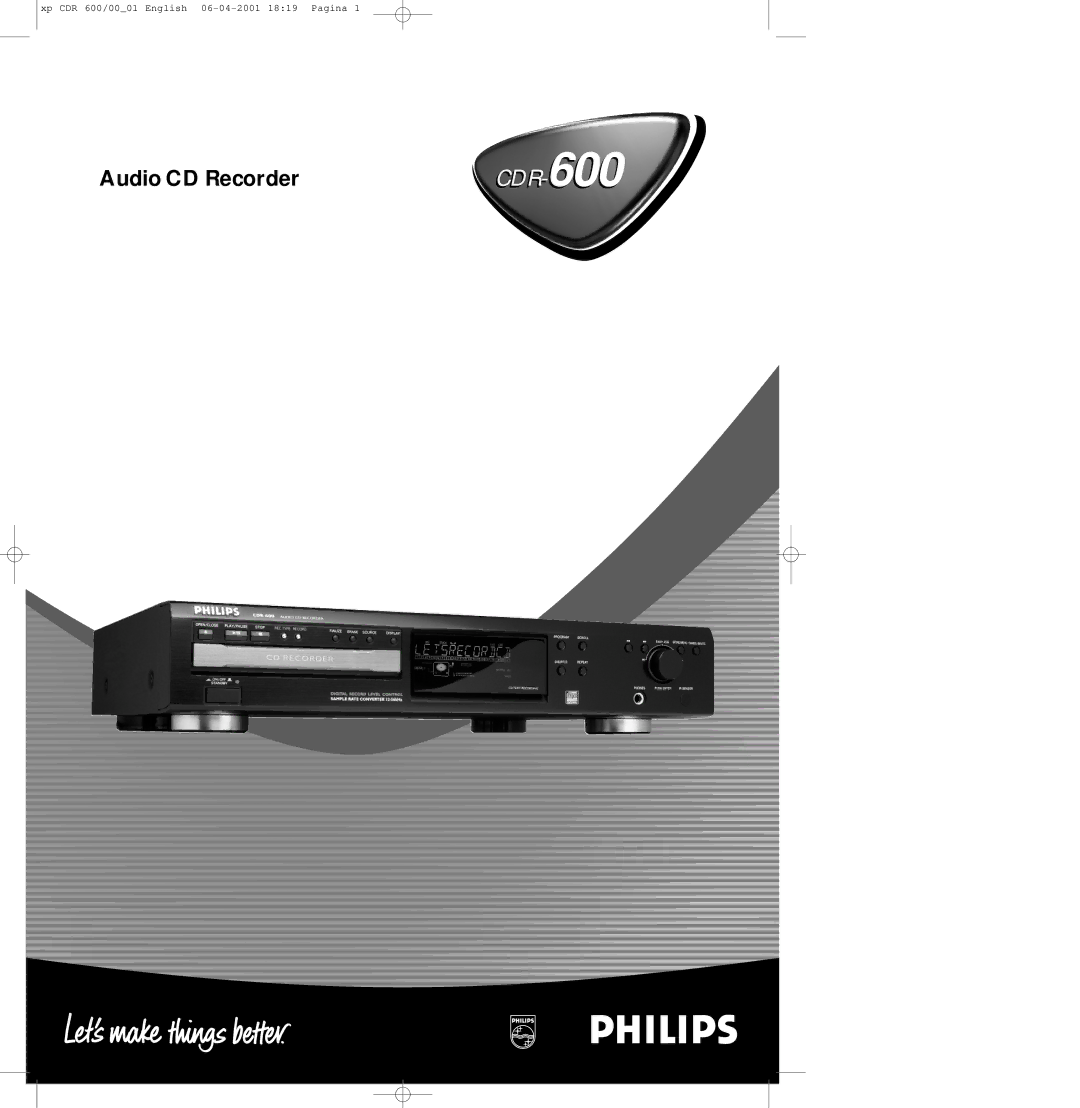 Philips CDR-600 manual 