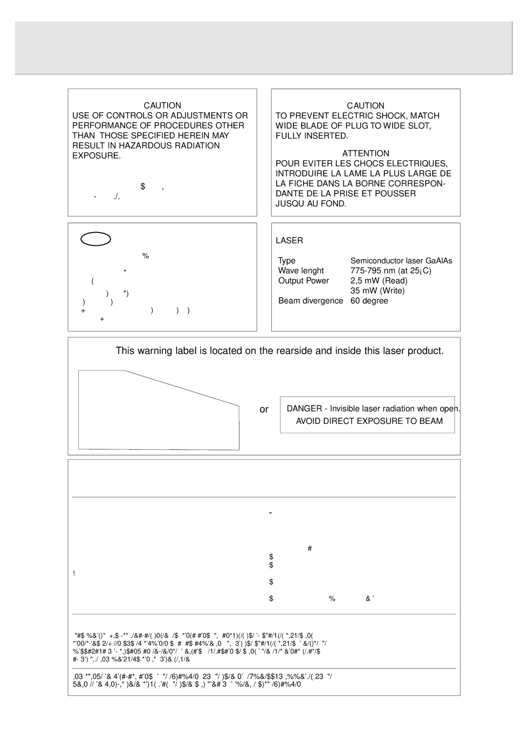 Philips CDR 760 manual General Information, Set complies with the FCC-Rules, Part 15 and with 21 CFR, Type 