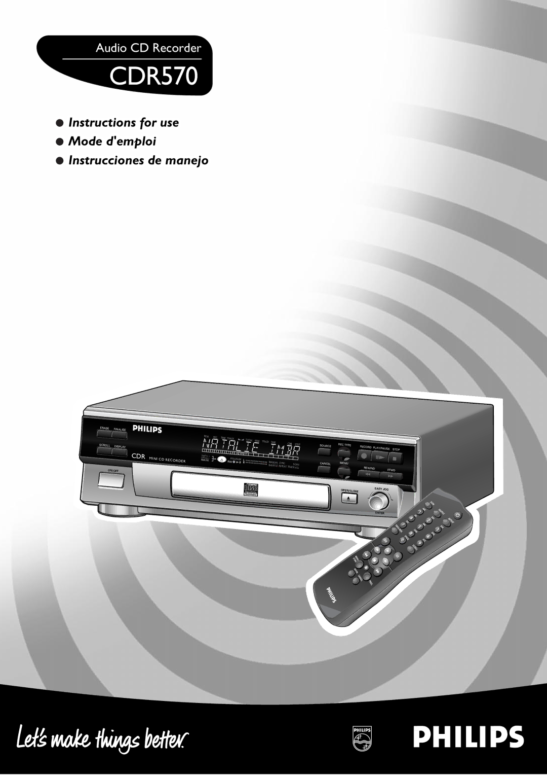 Philips CDR570 manual 