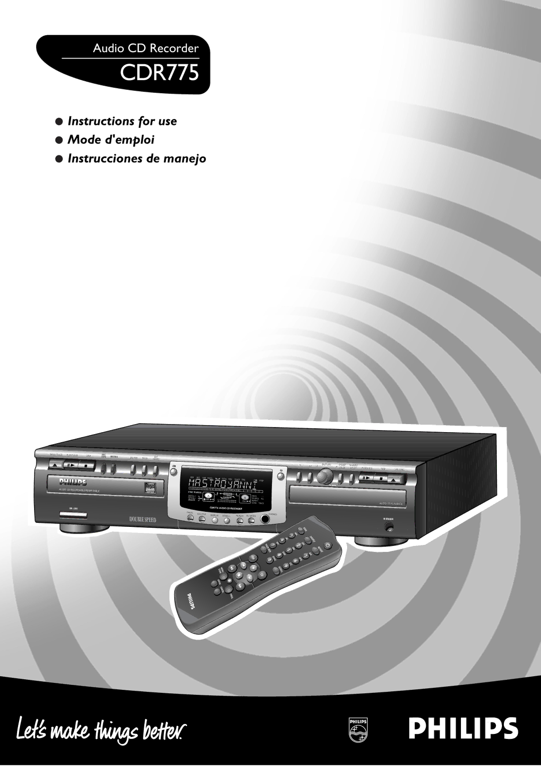 Philips CDR775 manual 