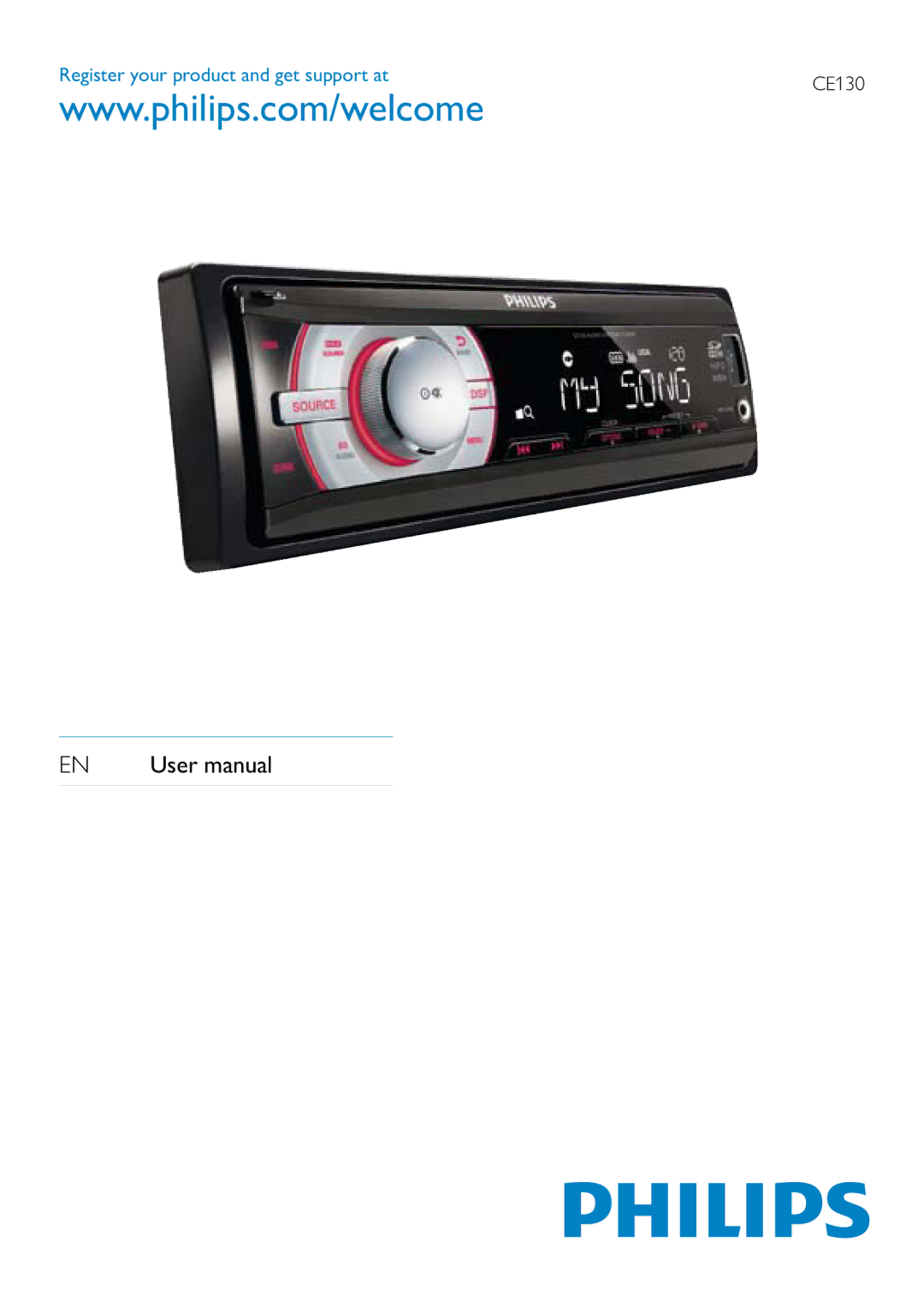 Philips CE130 user manual Register your product and get support at 