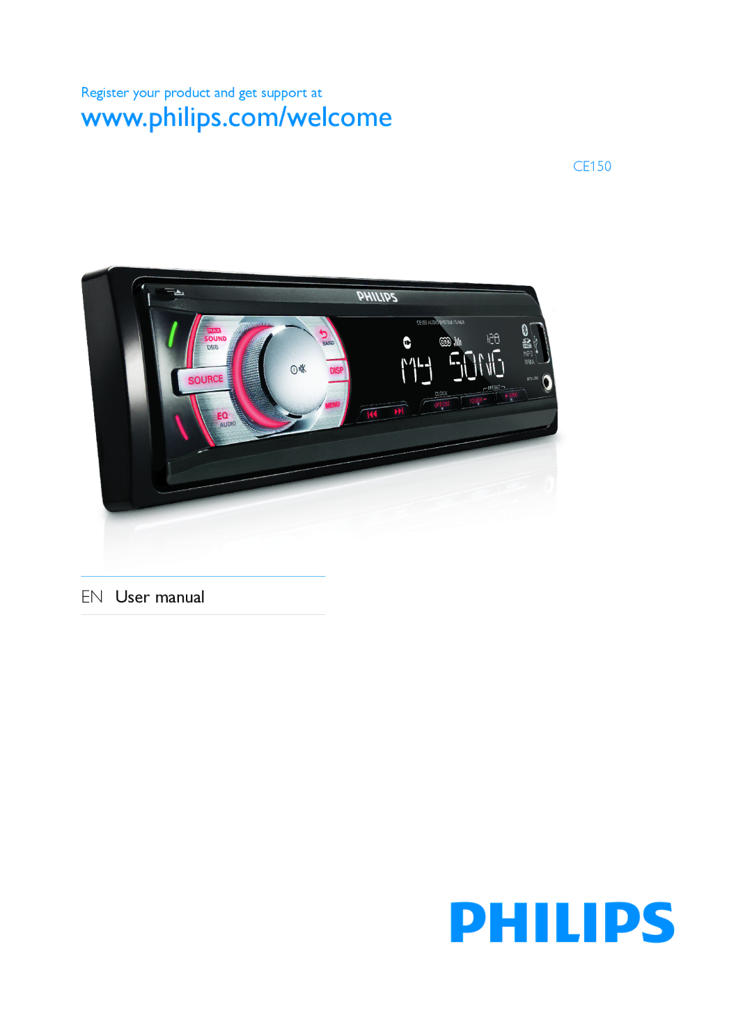 Philips user manual Register your product and get support at CE150 