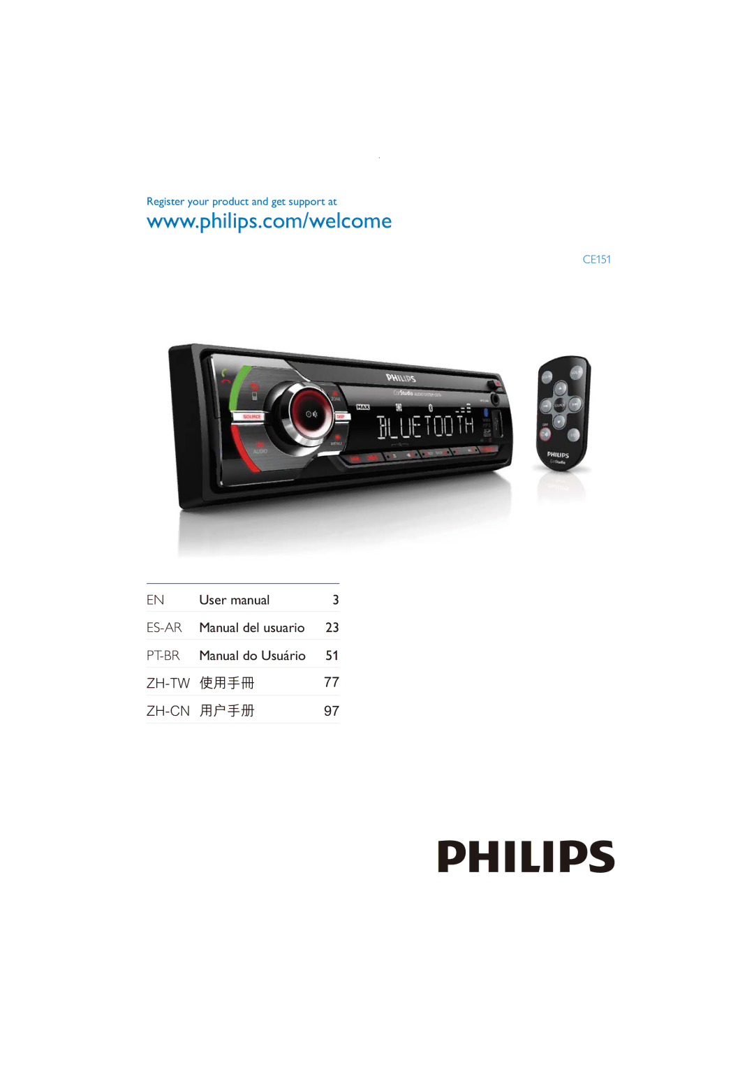 Philips CE151 user manual Es-Ar 