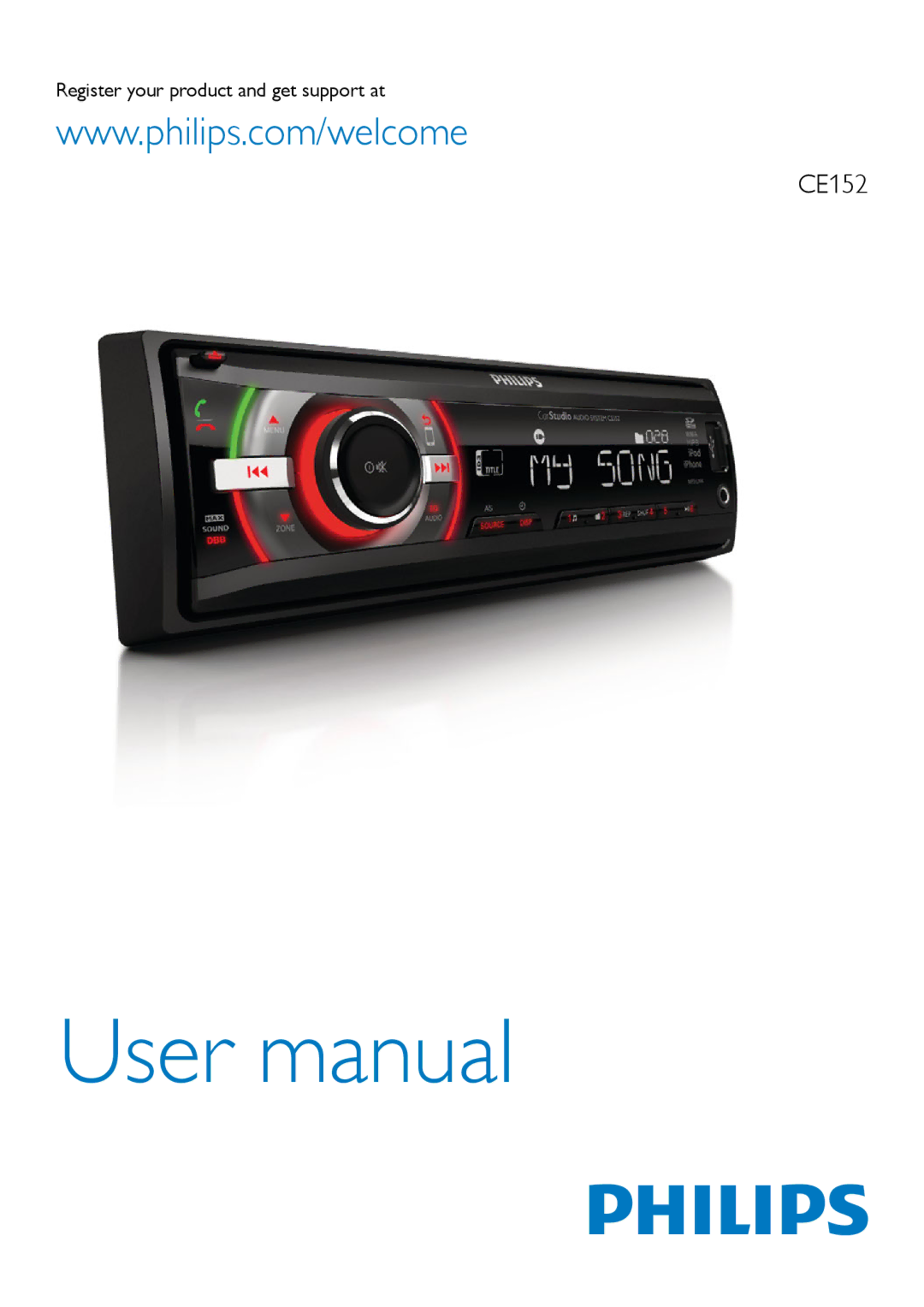 Philips CE152 user manual Register your product and get support at 