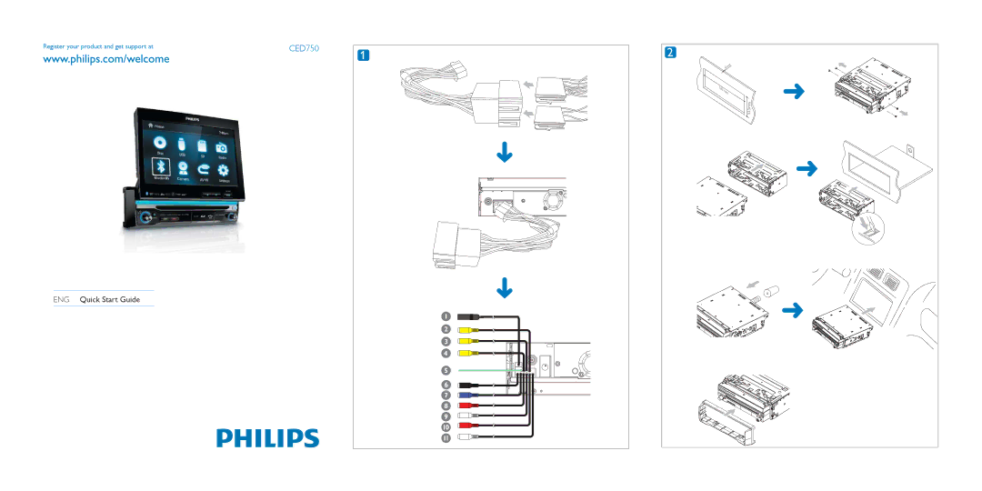 Philips CED750 quick start 