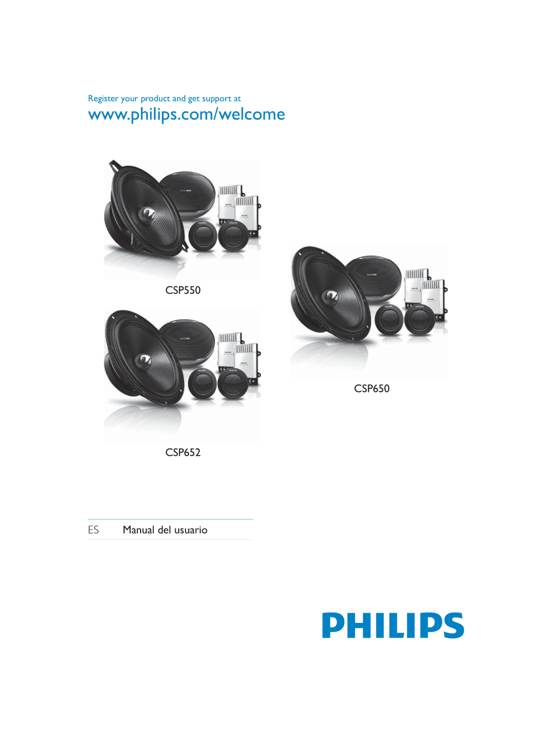 Philips CEM1100 user manual CSP550 CSP650 CSP652 ES Manual del usuario 