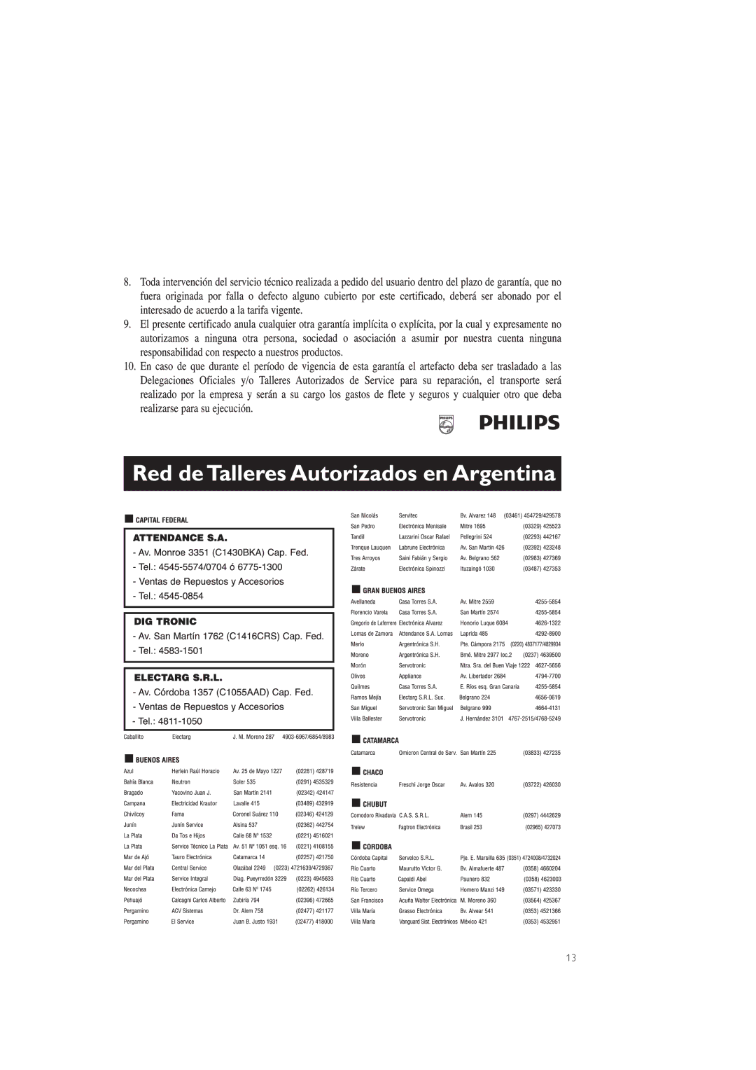 Philips CEM1100 user manual 