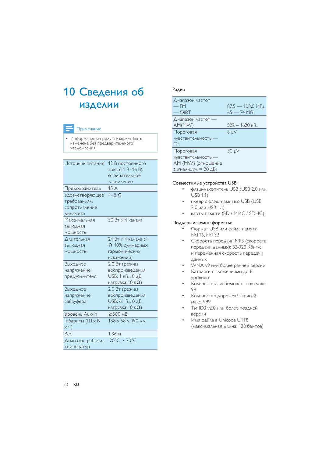 Philips CEM250 user manual Oirt, Ammw 