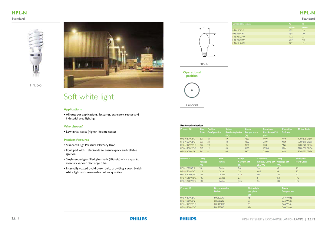 Philips Compact Fluorescent Integrated Lamps manual Soft white light,  Low initial costs higher lifetime costs 