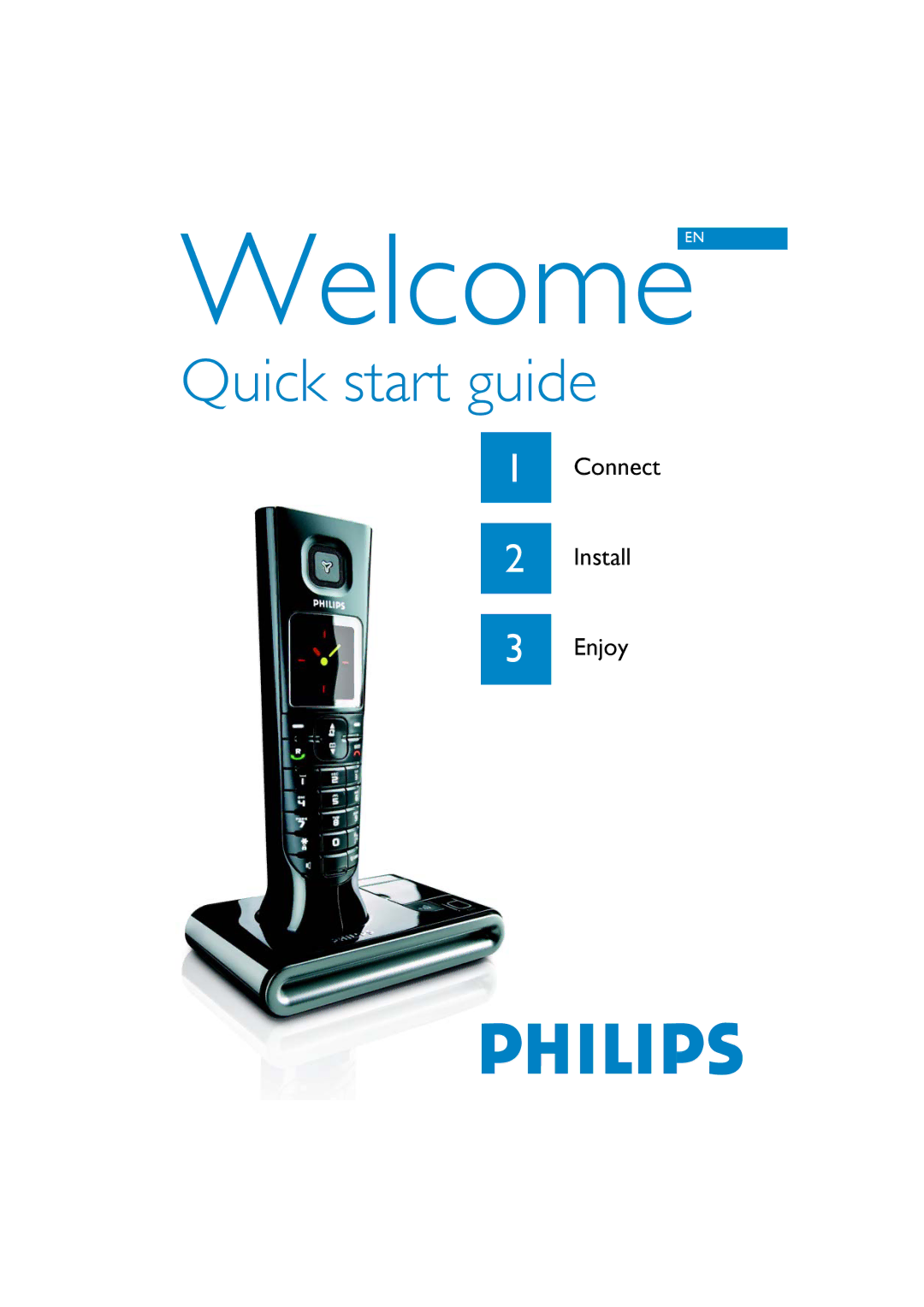 Philips Cordles Telephone quick start WelcomeEN 