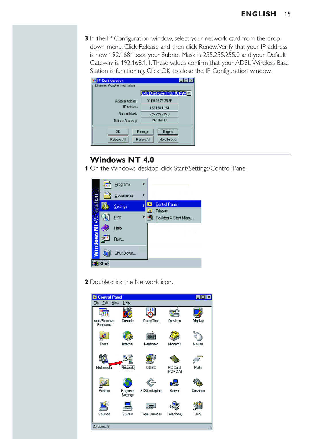 Philips CPWBS154 manual Windows NT 