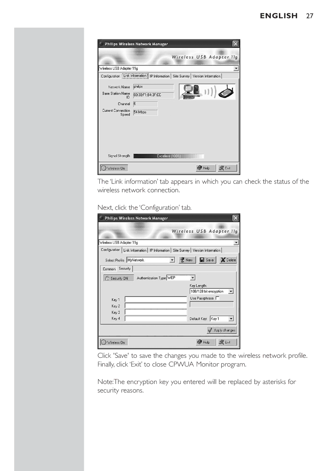 Philips CPWUA054 manual English 