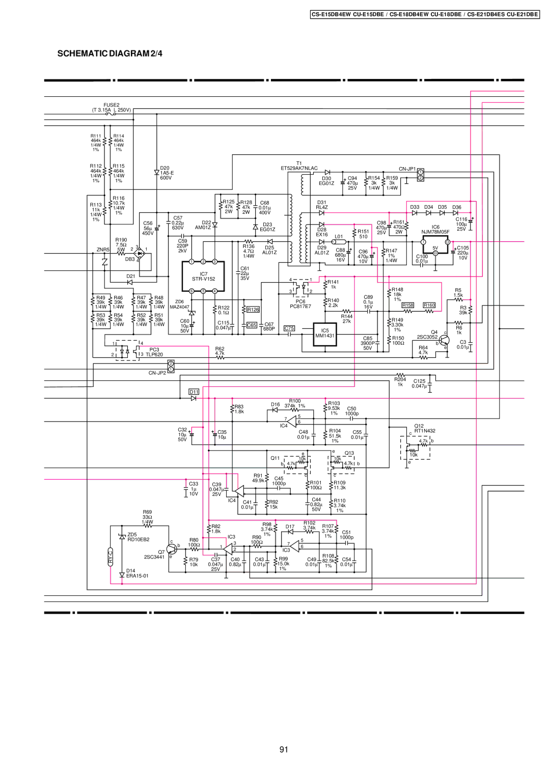 Philips CS-E15DB4EW specifications FUSE2 