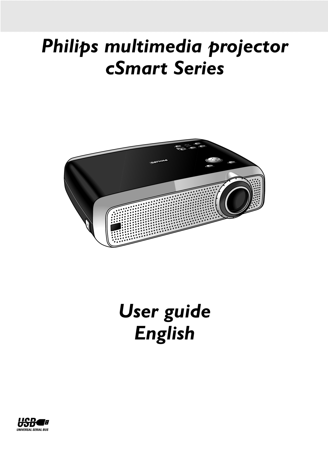 Philips manual Philips multimedia projector cSmart Series, User guide English 