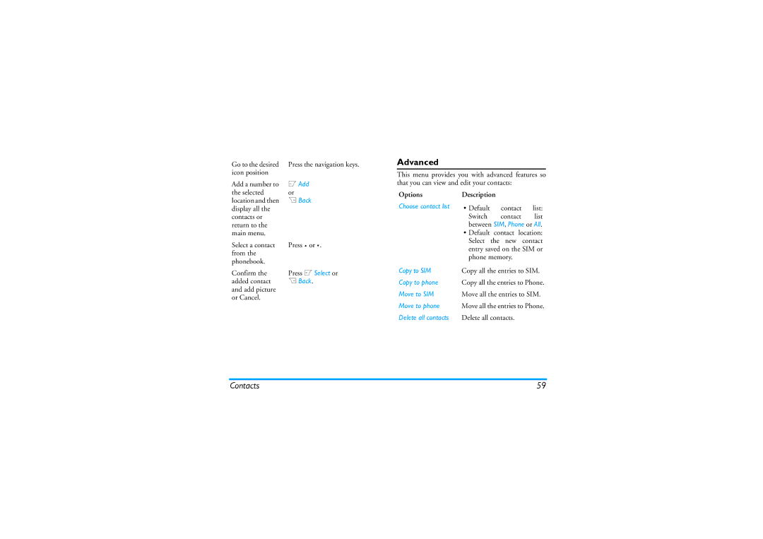 Philips CT9A9KBRN manual Advanced 