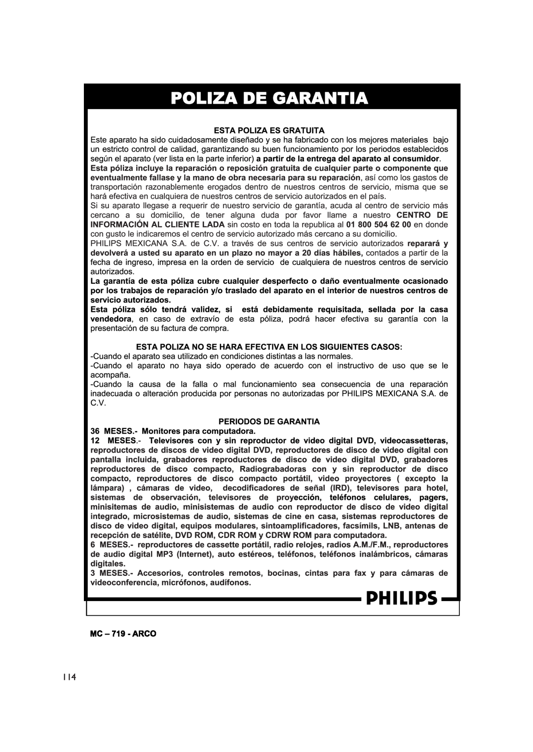 Philips CTS4000/55 manual 
