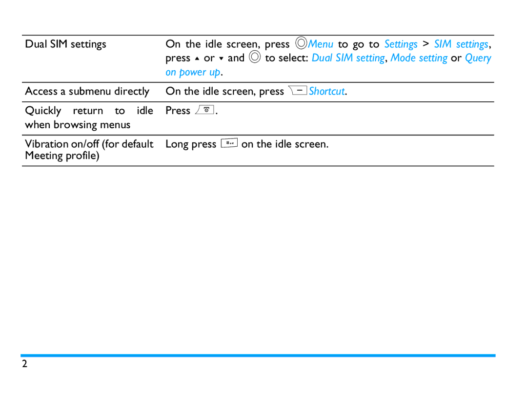 Philips CTX503WHT/00 manual On power up 