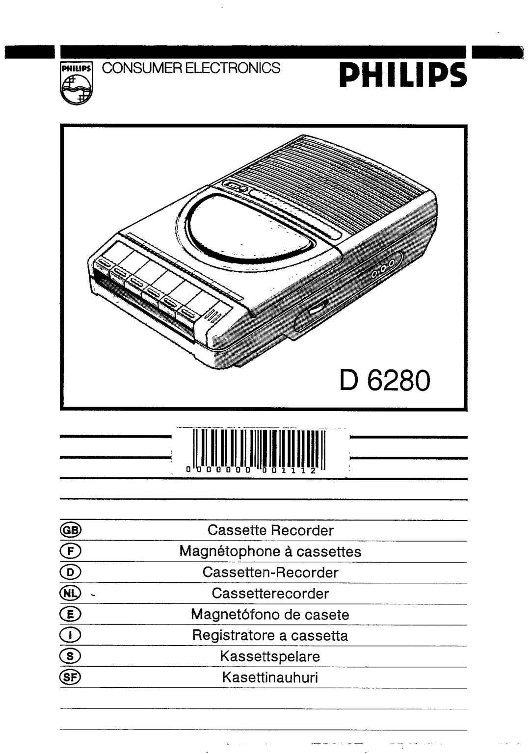 Philips D 6280 manual 