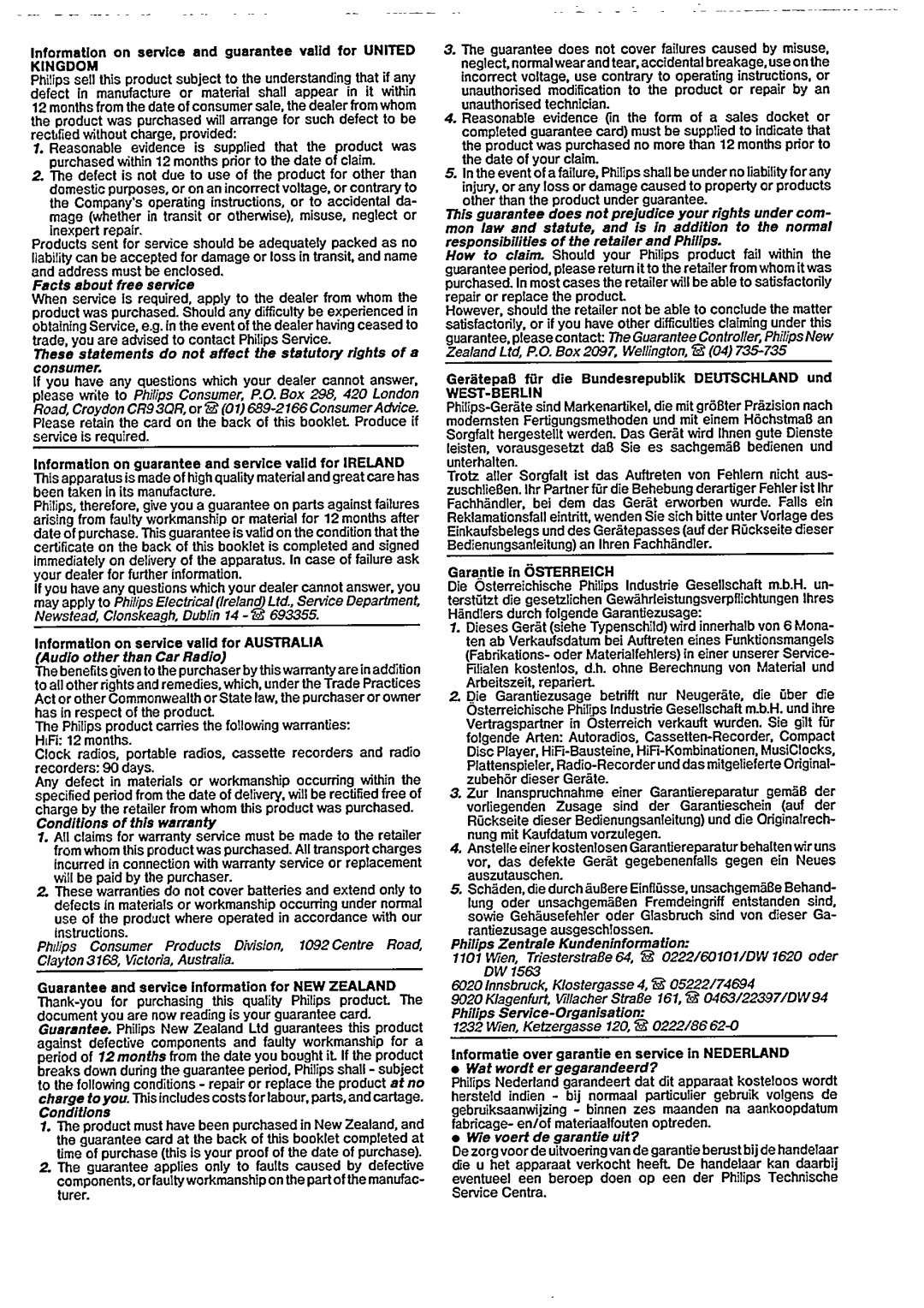 Philips D 6280 manual 