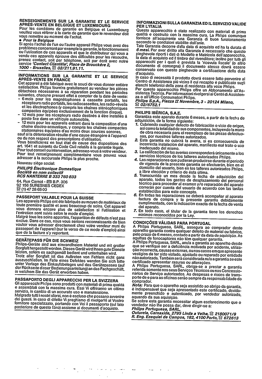 Philips D 8184 manual 