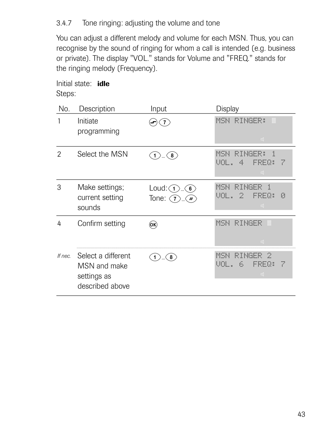 Philips D721, D711 manual Settings as, Described above 